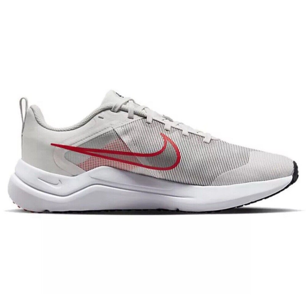 Nike Downshifter 12 Low Running Shoes Gray Black DD9293-009 Mens Size 10.5